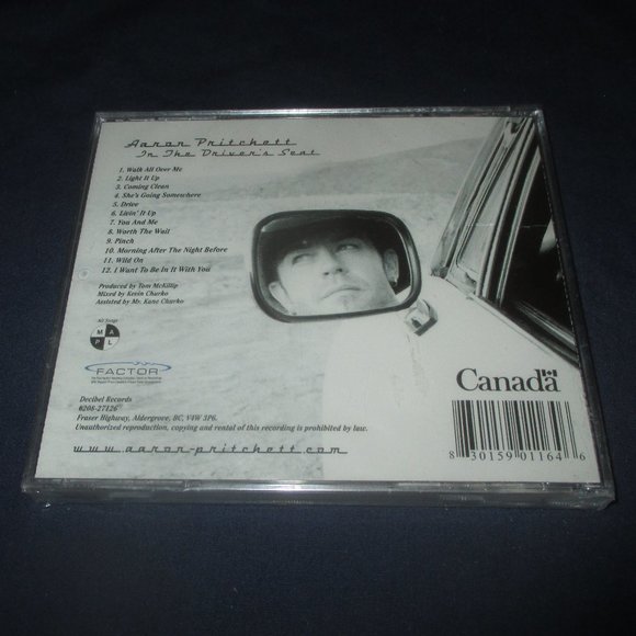 Aaron Pritchett - In the Driver's Seat on cd (Decibel Records, 2011, Unopened) - Picture 2 of 3